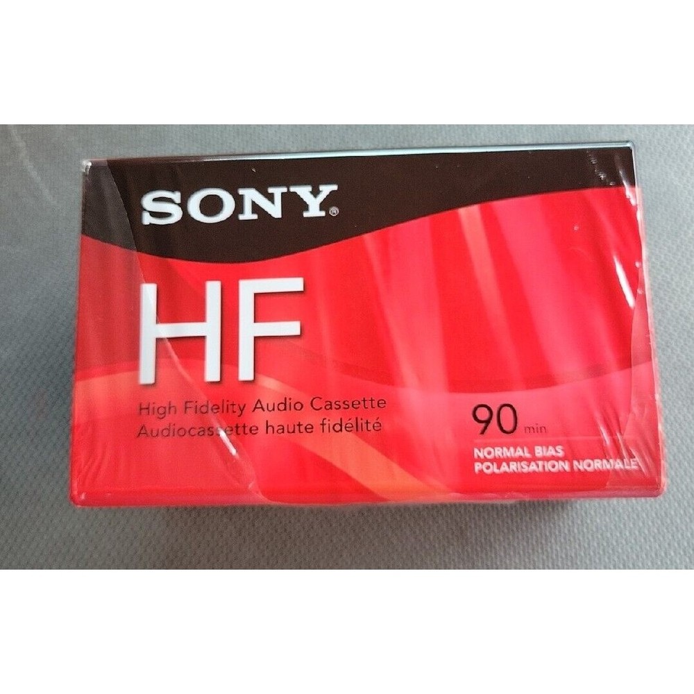 4 Sealed Blank Audio 90minute Cassette Tapes  Sony HF Normal Bias High Fidelity